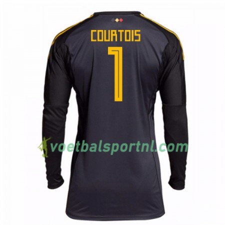 België Courtois 1 Doelman Thuis Shirt WK voetbal 2018